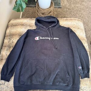 Champion Black Fleece Hoodie